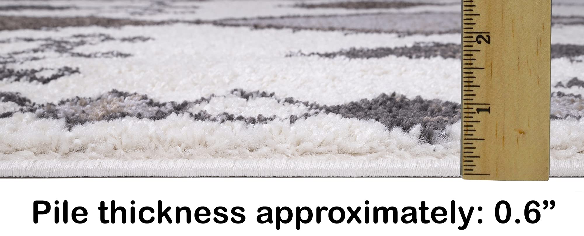 Bohemian Moroccan Tribal Area Rugs for Living Room - Southwestern Navajo Ivory, Grey Mocha Black Design | Perfect for Boho Chic Home Decor & Cozy Floor Covering