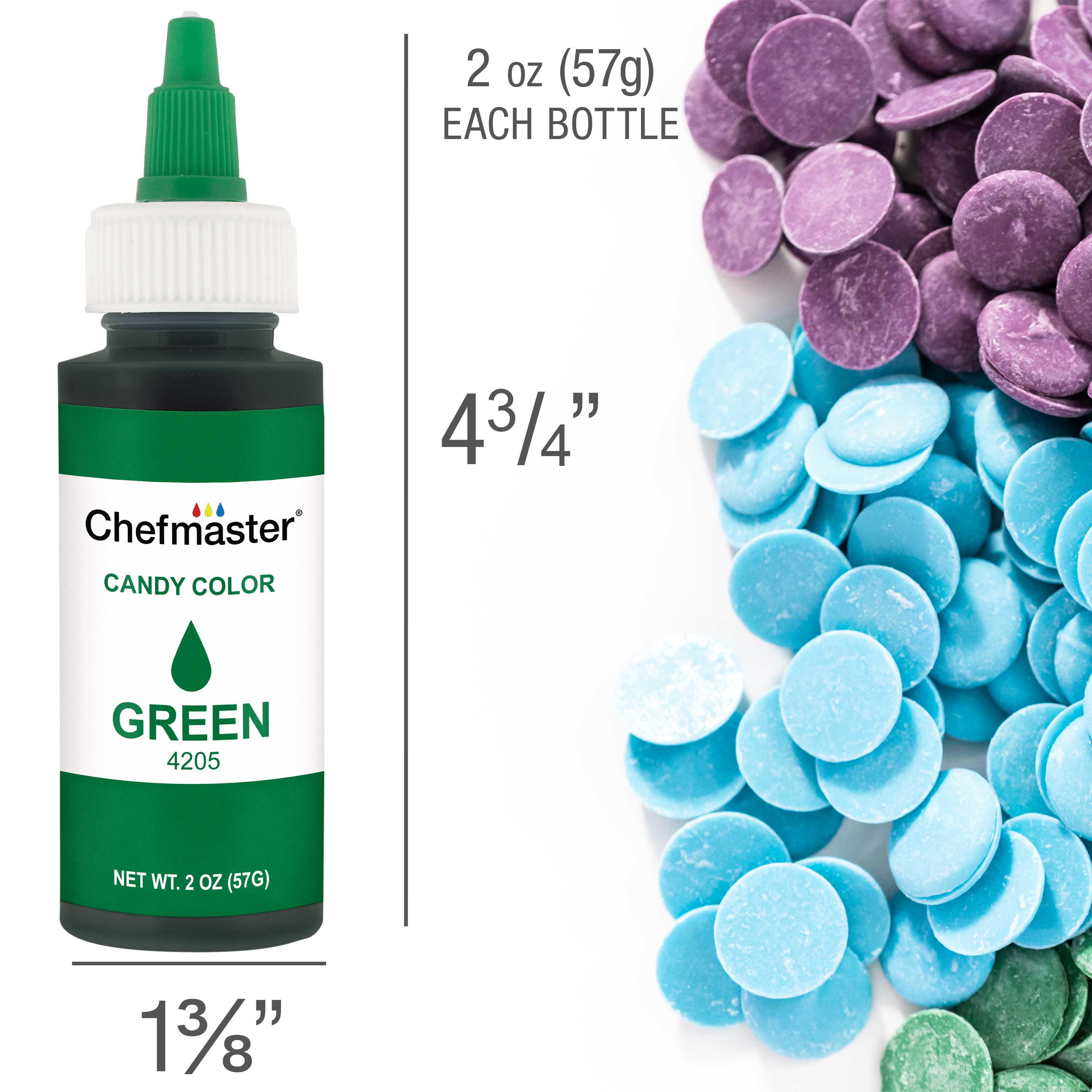 Vibrant Green Liquid Candy Color - 2 oz Bottle for Baking, Cake Decorating, and DIY Crafts | Food-Safe Dye for Sweets, Frosting & More