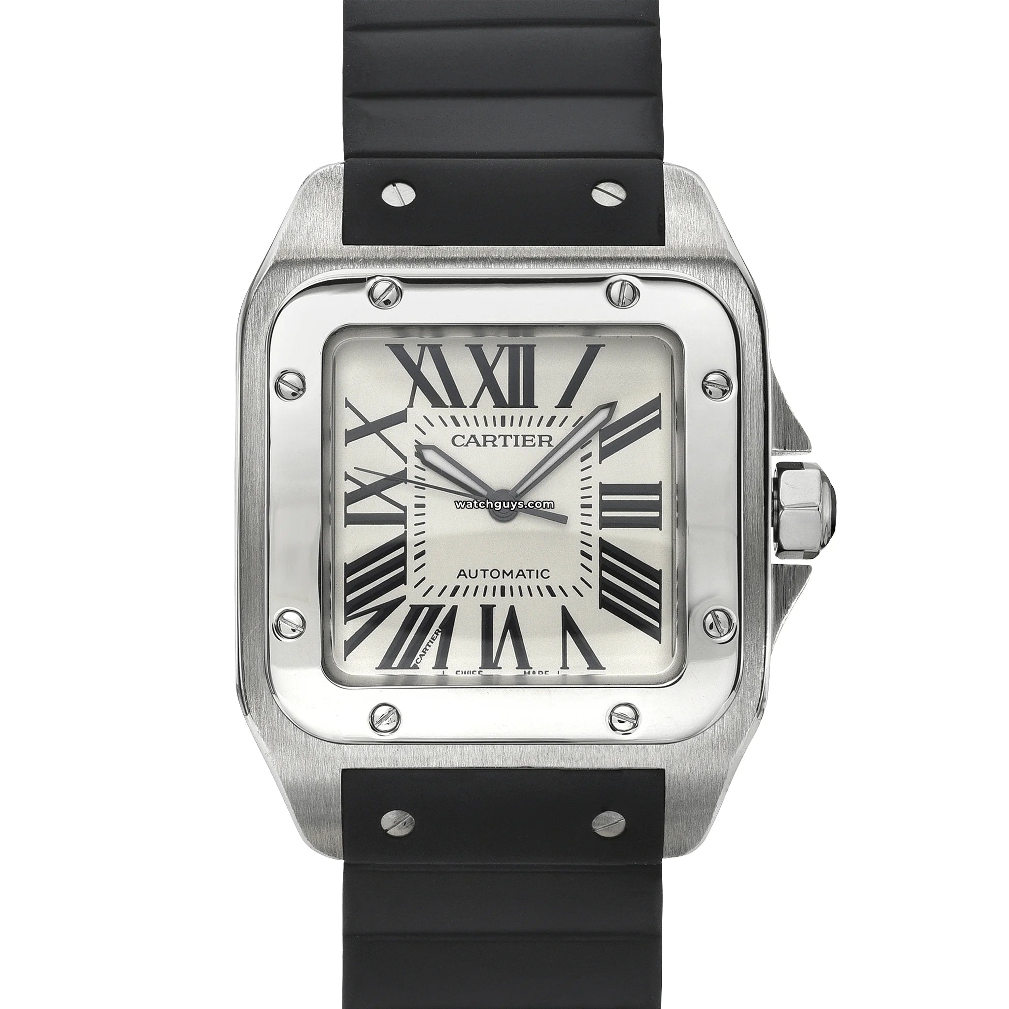 Cartier Santos 100 Large Men's Watch W2020031 - Luxury Stainless Steel Automatic Timepiece for Business & Formal Occasions