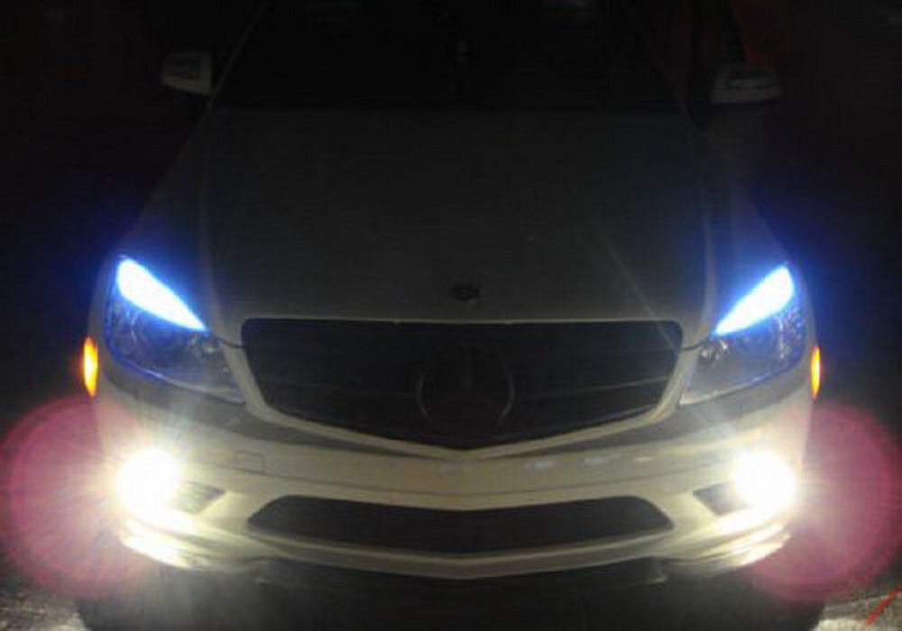 2-Pack Blue W5W 2825 LED Bulbs - Error Free T10 Wedge Base for Audi Mercedes BMW Parking Lights & Position Lights - Perfect for Interior Dome, License Plate, and Dashboard Lighting
