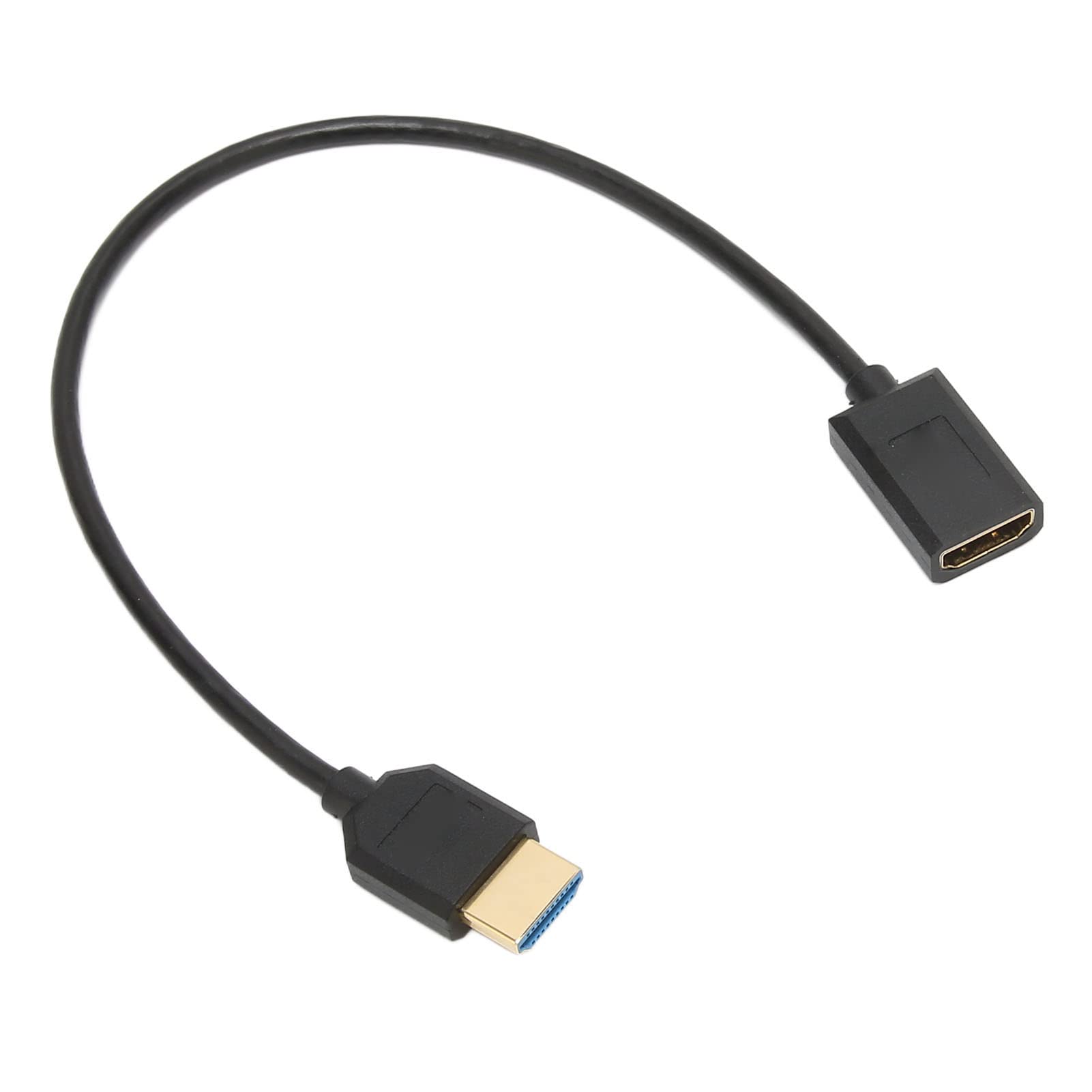 ASHATA 8K HDMI Cable 11.8in - 48Gbps High Speed Mini HDMI Male to Female Adapter - Supports 8K@60Hz, 4K@120Hz, 1080P - Compatible with Cameras, TVs, Smartphones, Tablets - Perfect for Home Theater, Gaming & Professional AV Setups