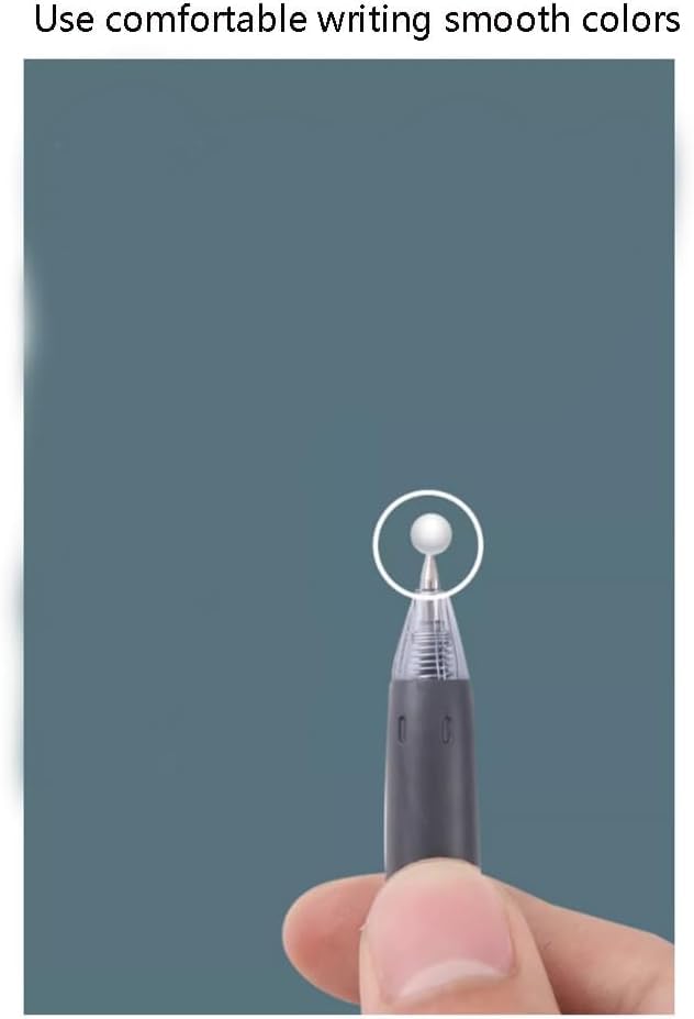 Retractable Gel Pens 0.5mm Black Ink - Comfort Grip Barrel with Clip, Quick-Drying for Smooth Writing - Perfect for School, Office, Note Taking & Journaling