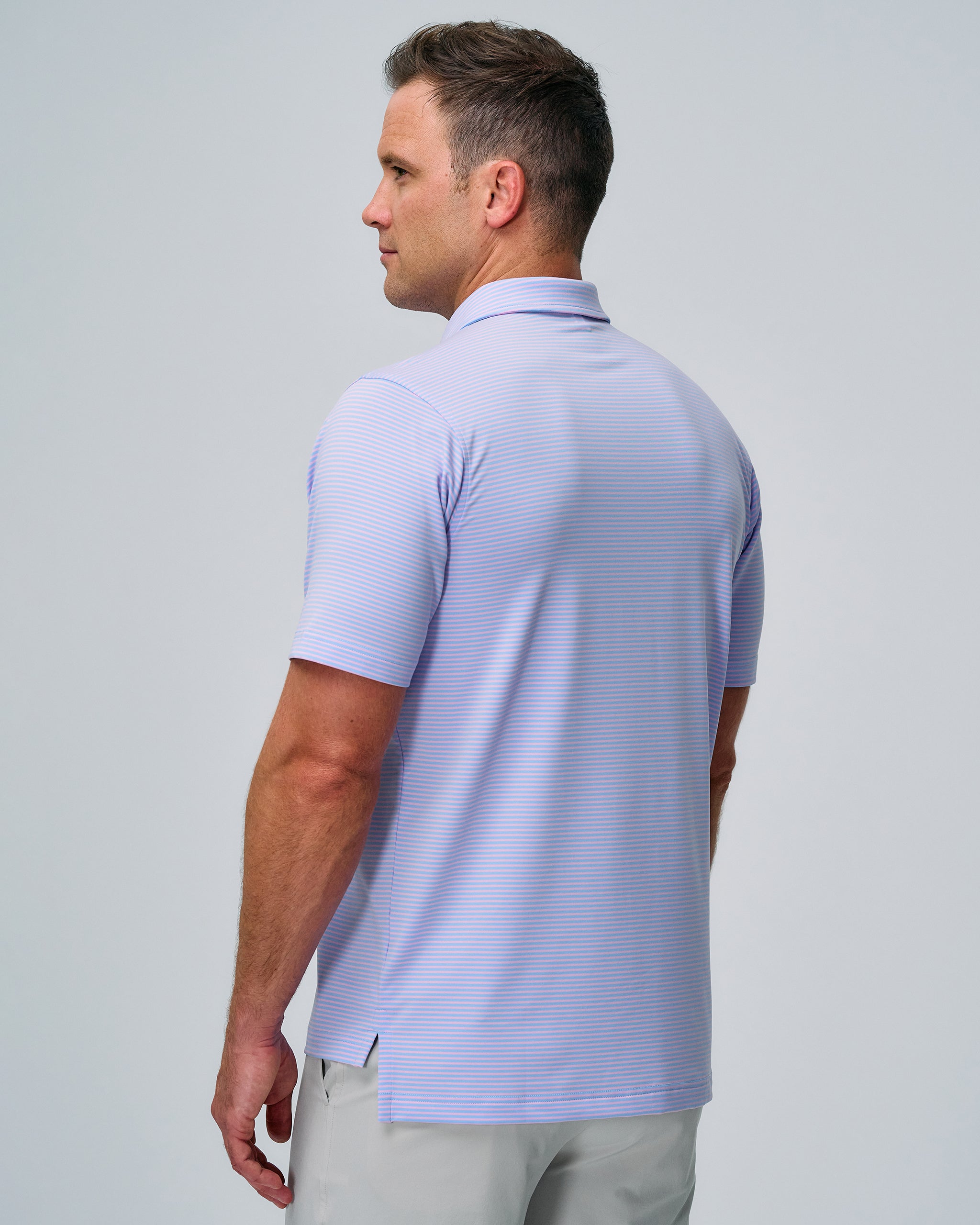 Bryant Stripe Polo Shirt for Men - Classic Cotton Casual Wear for Office, Golf & Outdoor Activities