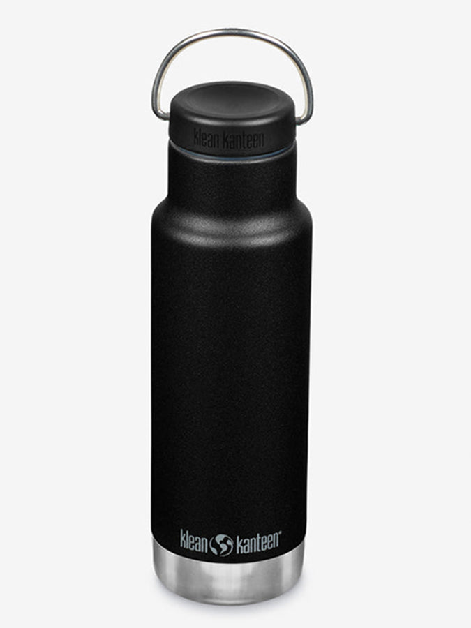 Klean Kanteen 12oz (355ml) Vacuum Insulated Stainless Steel Water Bottle with Loop Cap - Leak Proof & BPA Free for Hiking, Gym & Everyday Use