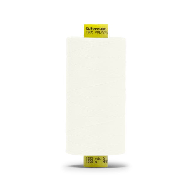 Gutermann Mara 100 Polyester Thread - 1093 Yards per Spool (White) - Strong & Durable Sewing Thread for Quilting, Upholstery & Craft Projects
