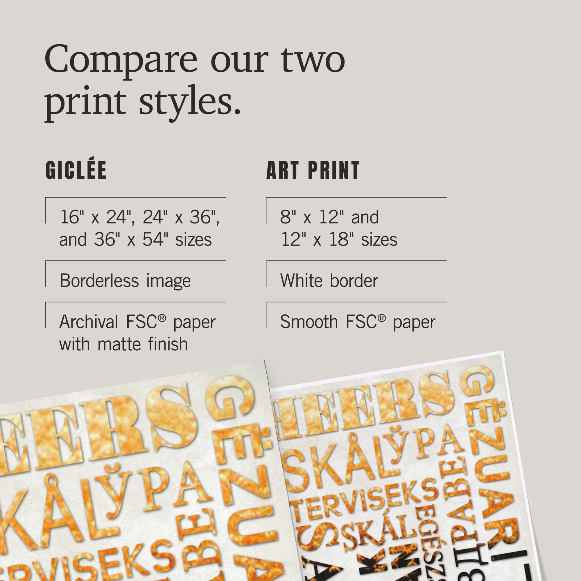 Lantern Press 16x24 Inch Giclee Art Print - Beer Typography Poster with 'Cheers' in Multiple Languages | Perfect for Home Bar Decor, Man Cave Wall Art & Beer Lover Gifts