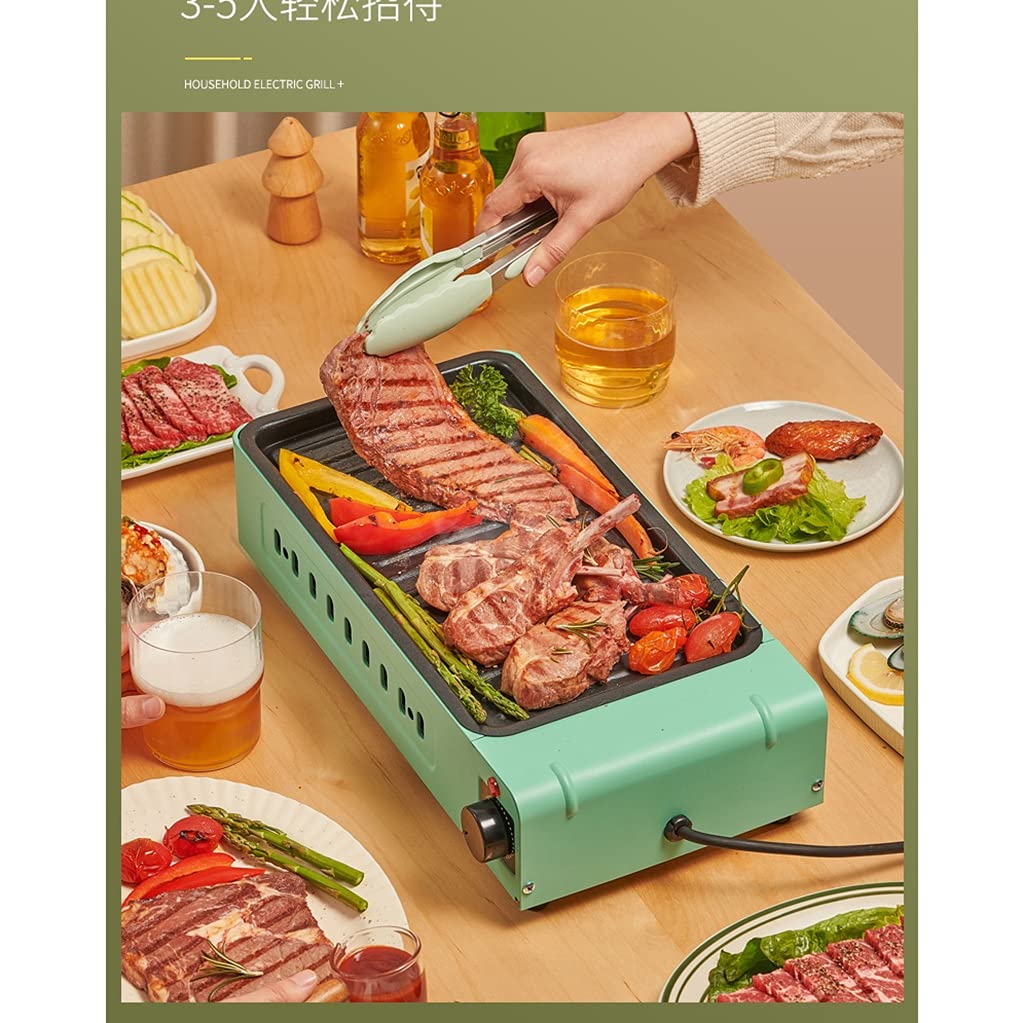 Best Portable Charcoal Grill - Multi-Function Electric BBQ Oven for Home, Camping & Outdoor Cooking - Compact 40x20x10cm Dual-Purpose Roaster & Fryer (Black) - Perfect for Backyard Parties, Picnics & Tailgating