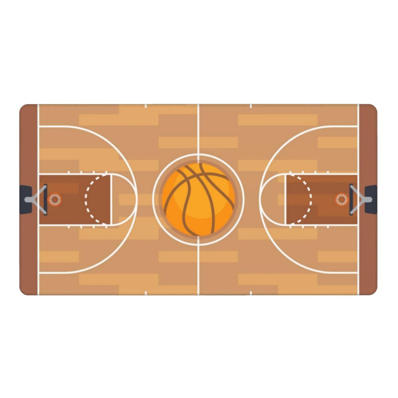 Basketball Mouse Pad - Non-Slip Extended Rubber Gaming Mousepad for PC & Laptop - Perfect for Sports Fans, Office & Gaming Setup
