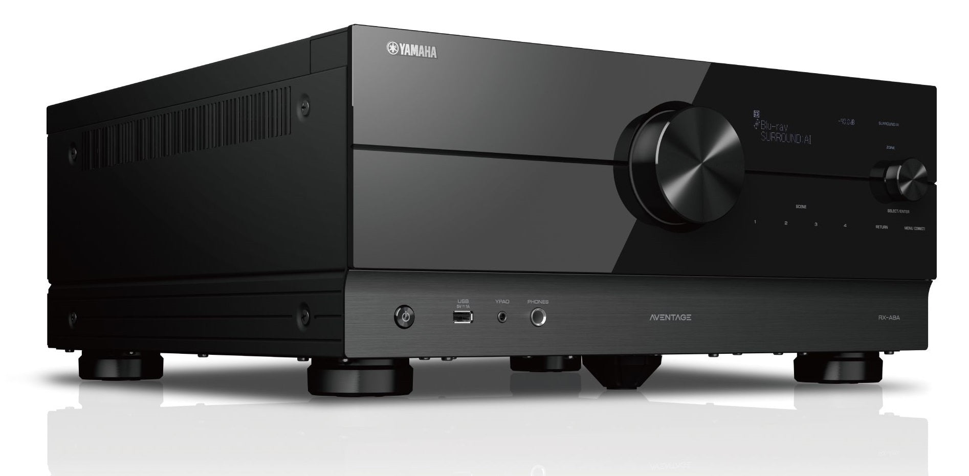 Yamaha RX-A8A 9.2-Channel AV Receiver with 8K HDMI, Dolby Atmos, and Wi-Fi - Perfect for Home Theater and Gaming Setup