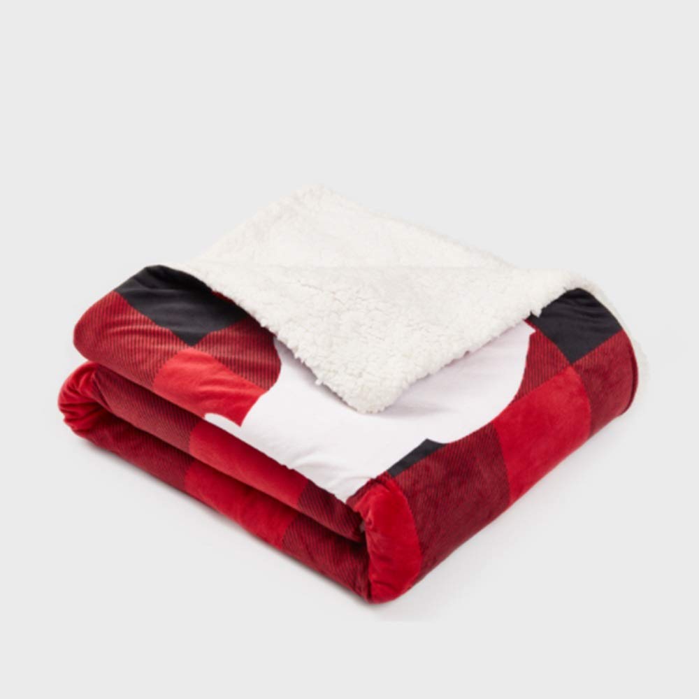 WFF Fast Heating Electric Blanket - Double Layer Knit Fleece Warming Blanket for Home & Office Use - Machine Washable Heated Bed Comforter (1.6m x 1.3m/63