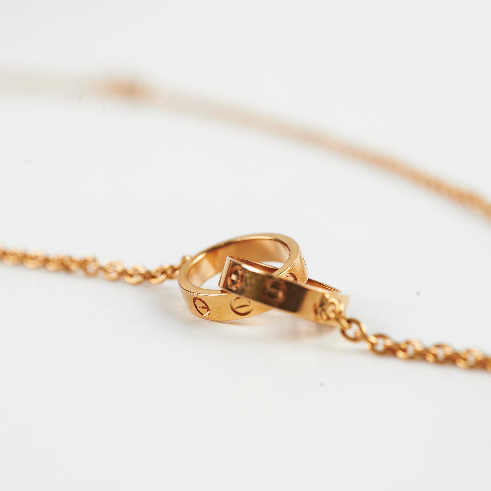Cartier Love Baby Love Necklace - 18K Gold Plated Diamond Pendant for Women | Elegant Jewelry Gift for Her | Perfect for Anniversaries, Birthdays & Special Occasions