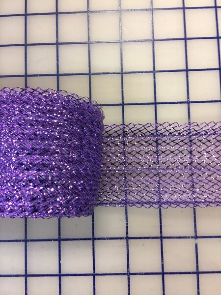 2.25 Inch Waffle Ribbon Horsehair Trim - Lavender Color for DIY Crafts, Costume Design & Home Decor Accessories