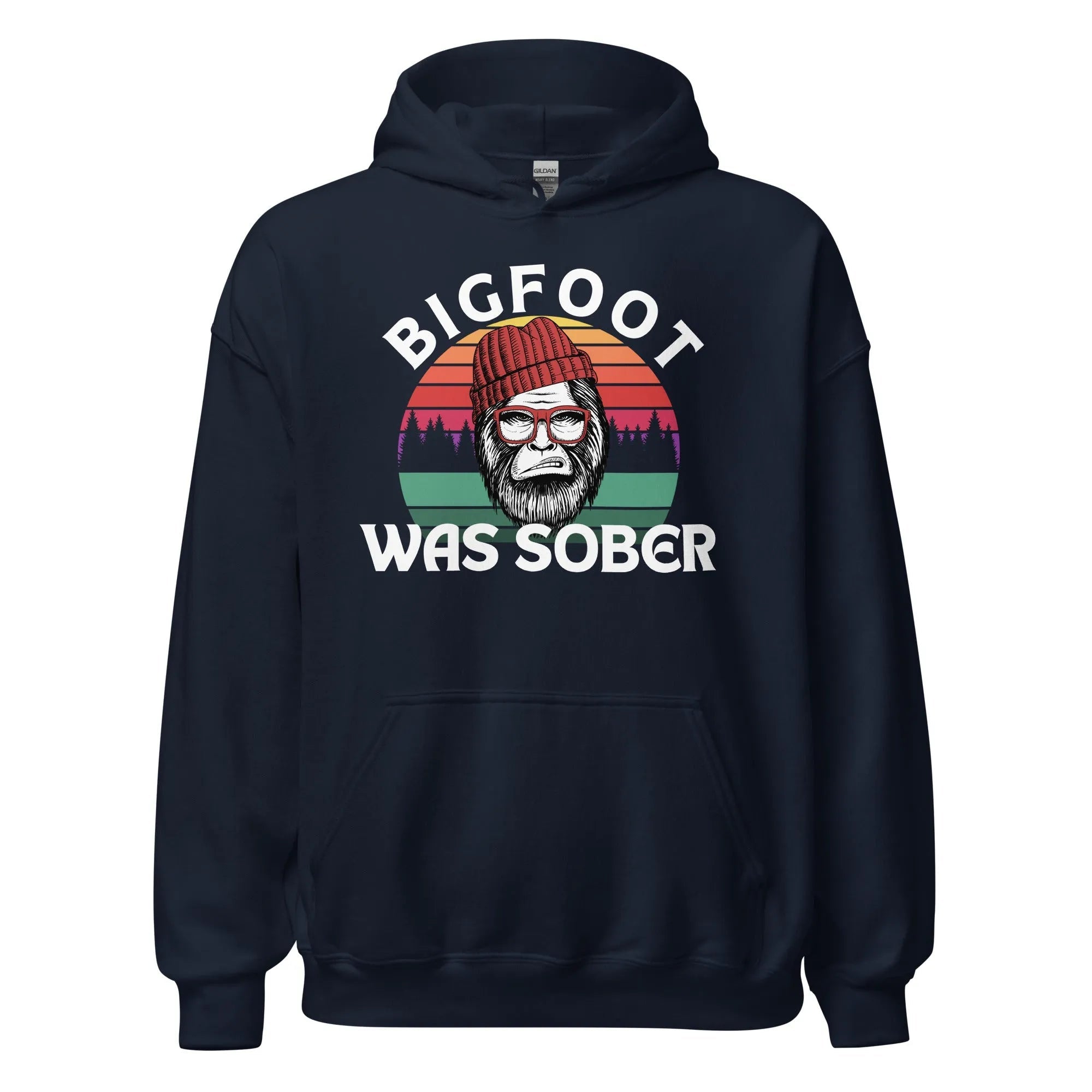 Bigfoot Was Sober! Funny Cryptid Unisex Hoodie - Cozy Pullover Sweatshirt for Men & Women - Perfect for Camping, Hiking & Outdoor Adventures
