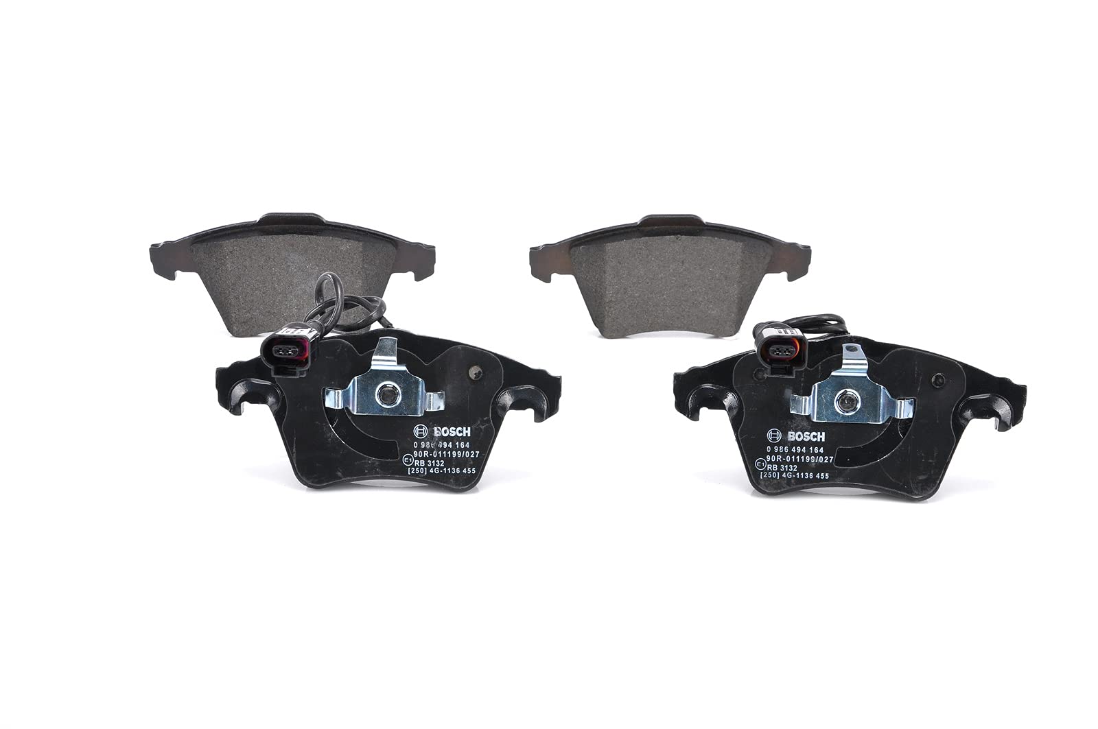 BOSCH BP1075-0986494164 Brake Pad Set - Premium Quality for Smooth & Safe Braking | Perfect for Sedans, SUVs & Trucks | Ideal for City Driving & Highway Commutes
