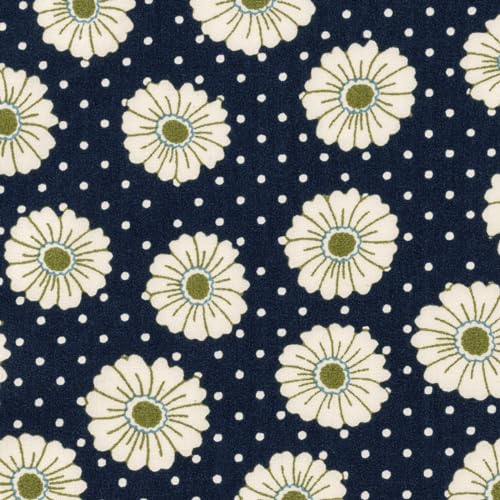 Dotted Daisy Navy