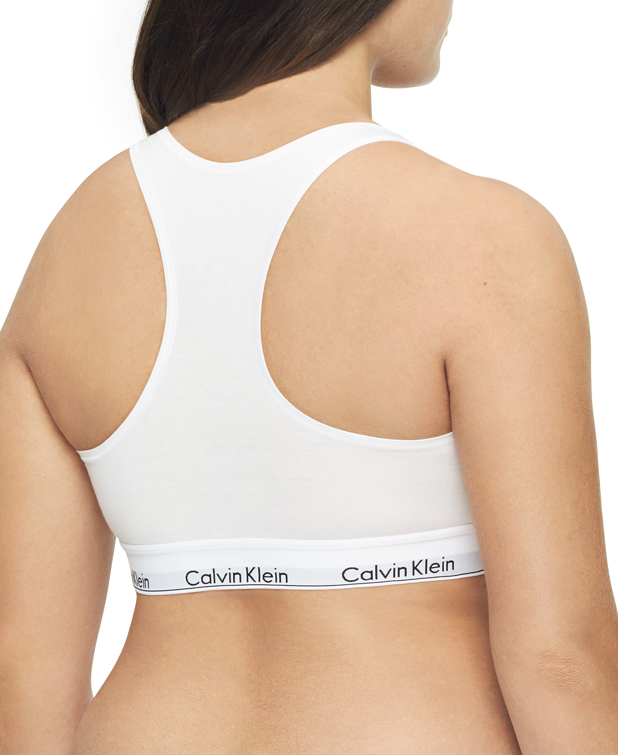Calvin Klein Women's Modern Cotton Unlined Wireless Bralette - Comfortable Seamless Lounge Bra for Everyday Wear & Yoga