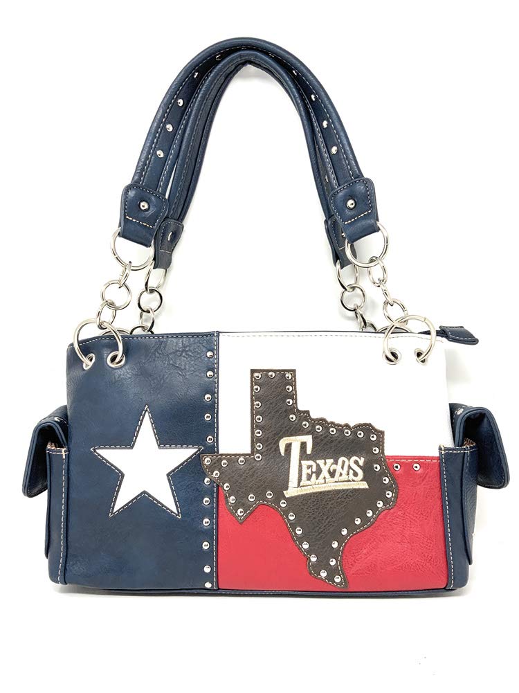 American Flag Rhinestone Handbag - Sparkly Purse Wallet in Multiple Colors | Patriotic Accessory for 4th of July, Concerts & Special Events