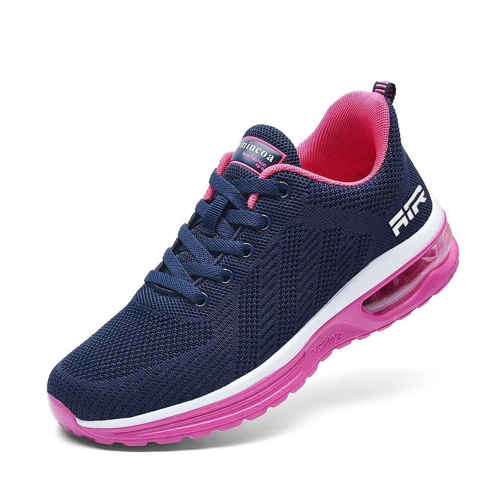 Lamincoa Women's Lightweight Running Shoes - Breathable Mesh Sneakers with Air Cushion for Walking, Tennis, Gym Workout & Sports | Non-Slip Comfortable Athletic Shoes for Women | Perfect for Jogging, Fitness Training & Daily Wear