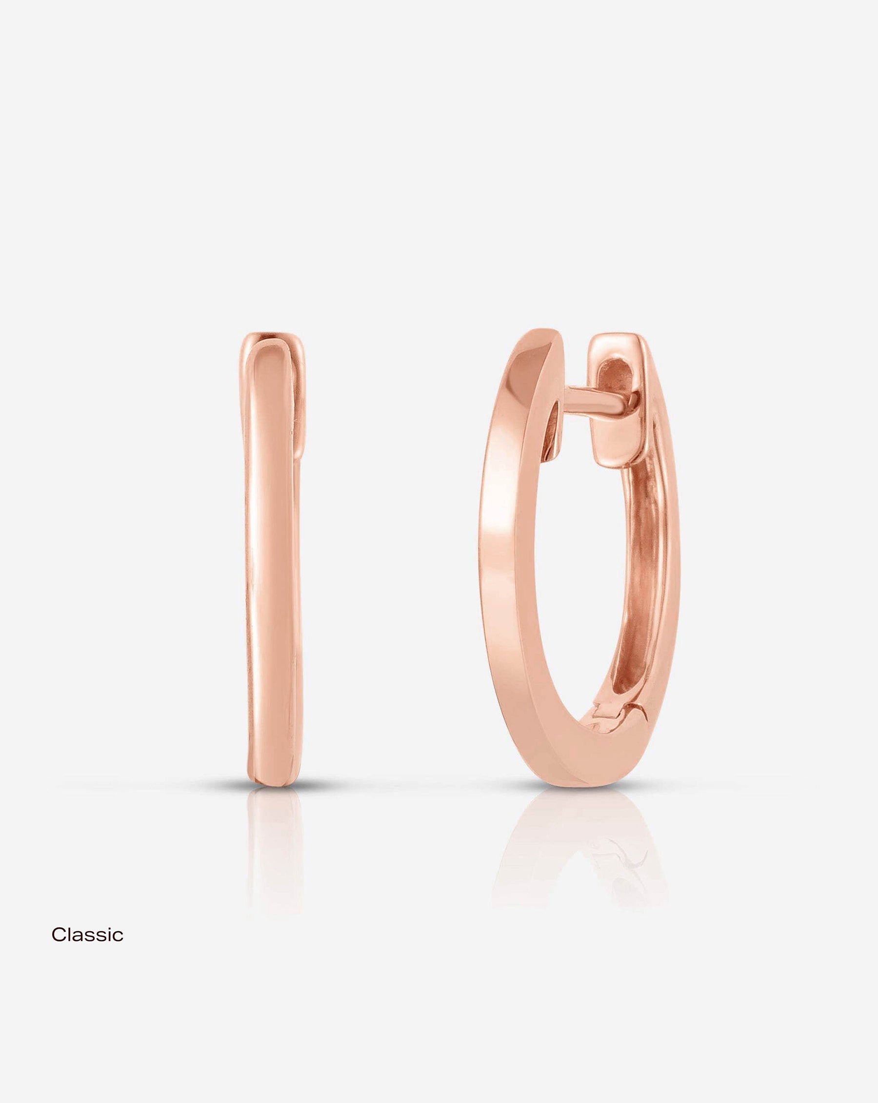 Classic Gold Huggie Hoop Earrings for Women - 14K Gold Plated Small Hoops - Perfect for Everyday Wear, Gifts & Special Occasions