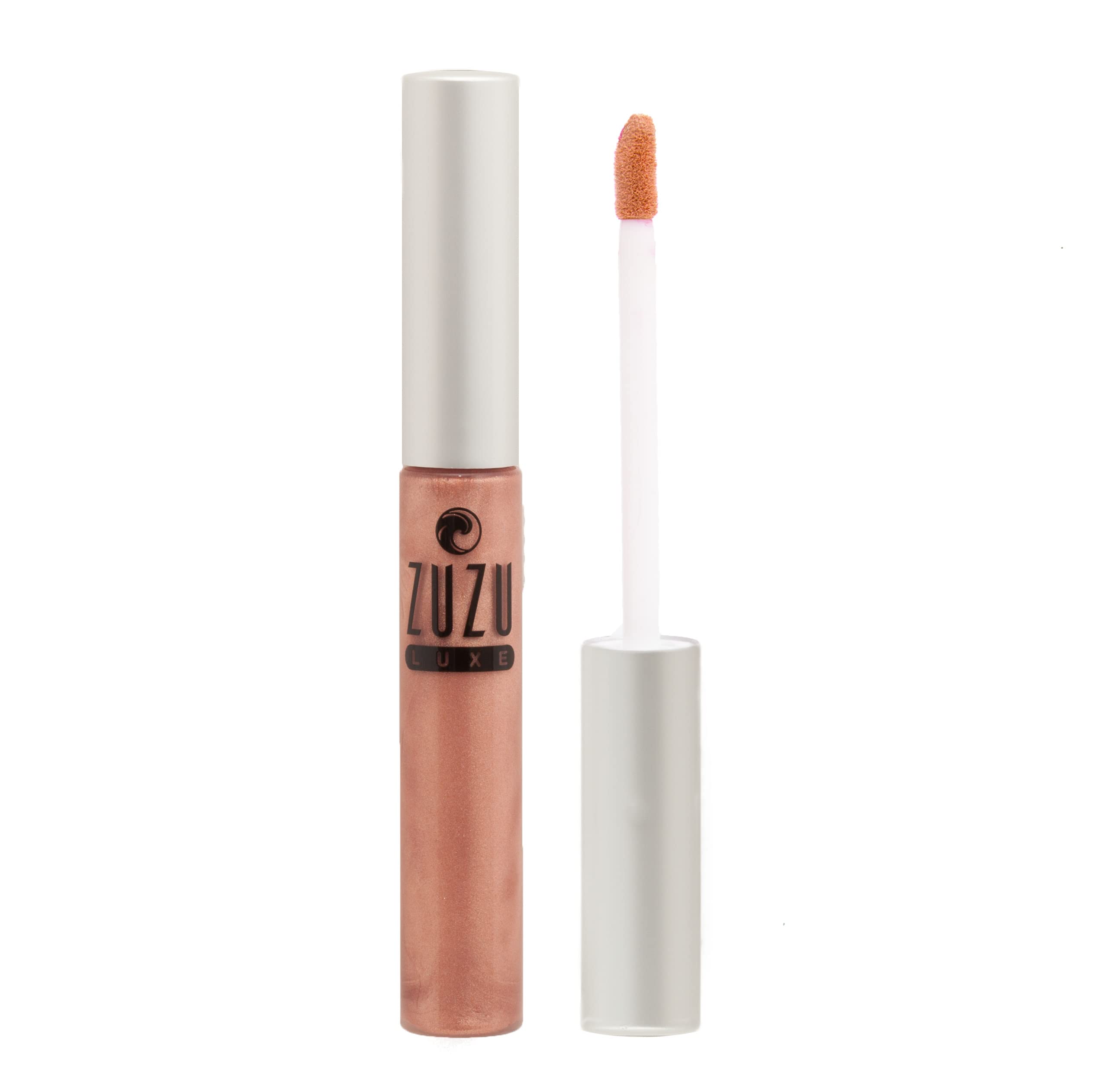 Zuzu Luxe Sheer Gloss - Organic Vegan Lip Gloss, Paraben & Gluten Free, Cruelty-Free & Non-GMO, 0.17oz, Dolce Vita Seashell Pink - Perfect for Everyday Wear & Special Occasions