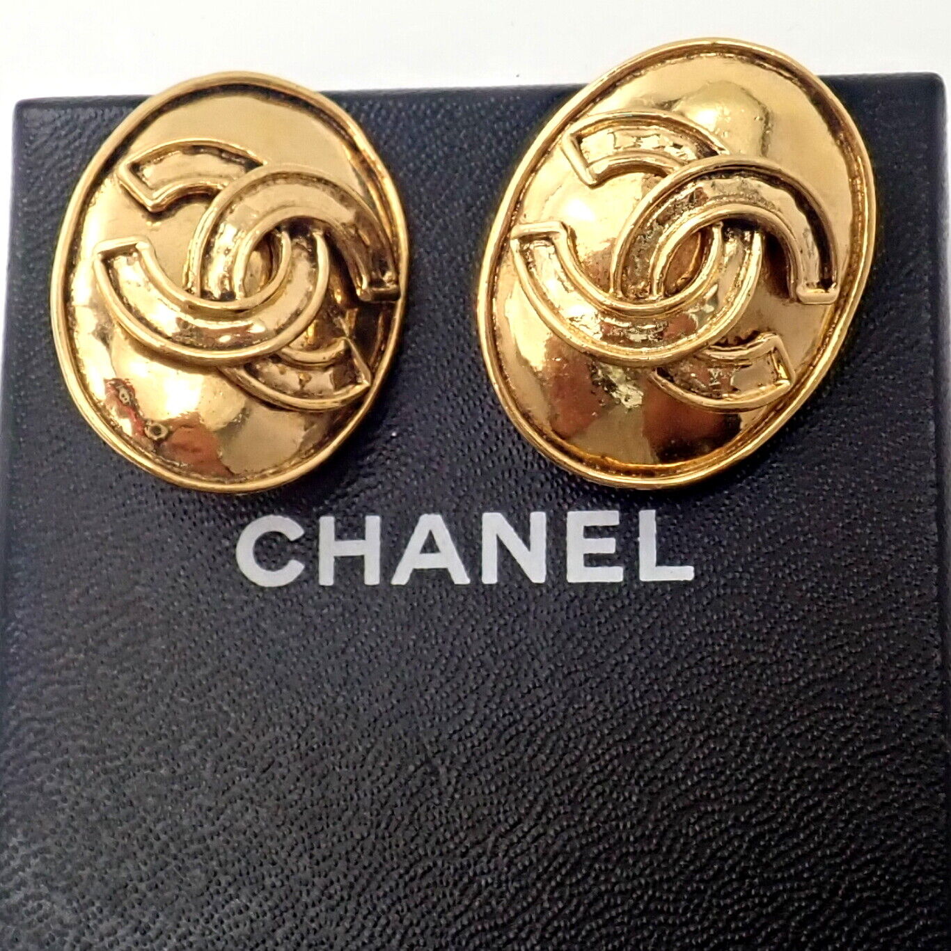 Vintage Chanel Paris France Logo Earrings - 1994 Spring Collection | Authentic Rare Designer Jewelry for Women | Perfect for Parties, Weddings & Special Occasions