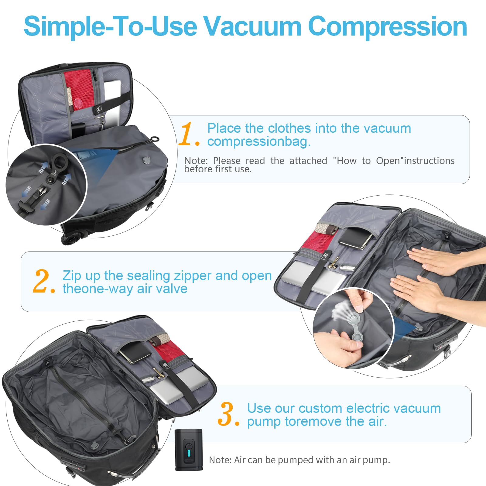 50L Anti-Theft Water-Resistant Rolling Backpack - Travel Laptop Backpack with Wheels for Business Commuting & Airplane Carry-On Luggage - Perfect for Business Trips, College Students & Daily Commute