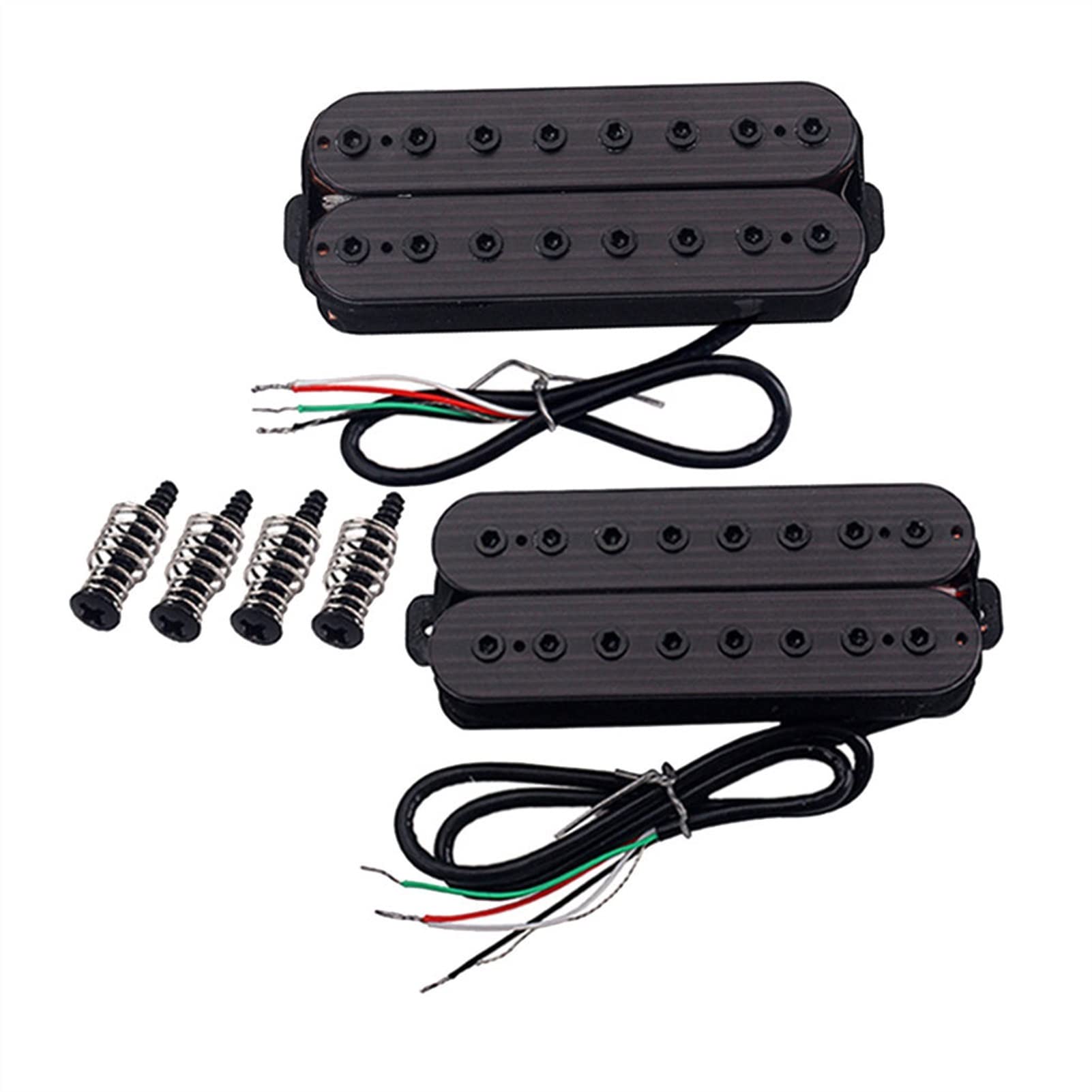 Vintage Style MBBHD 2X Alnico V 8-String Neck & Bridge Pickup Set for Electric Guitar - Perfect for Blues, Rock & Metal Performances