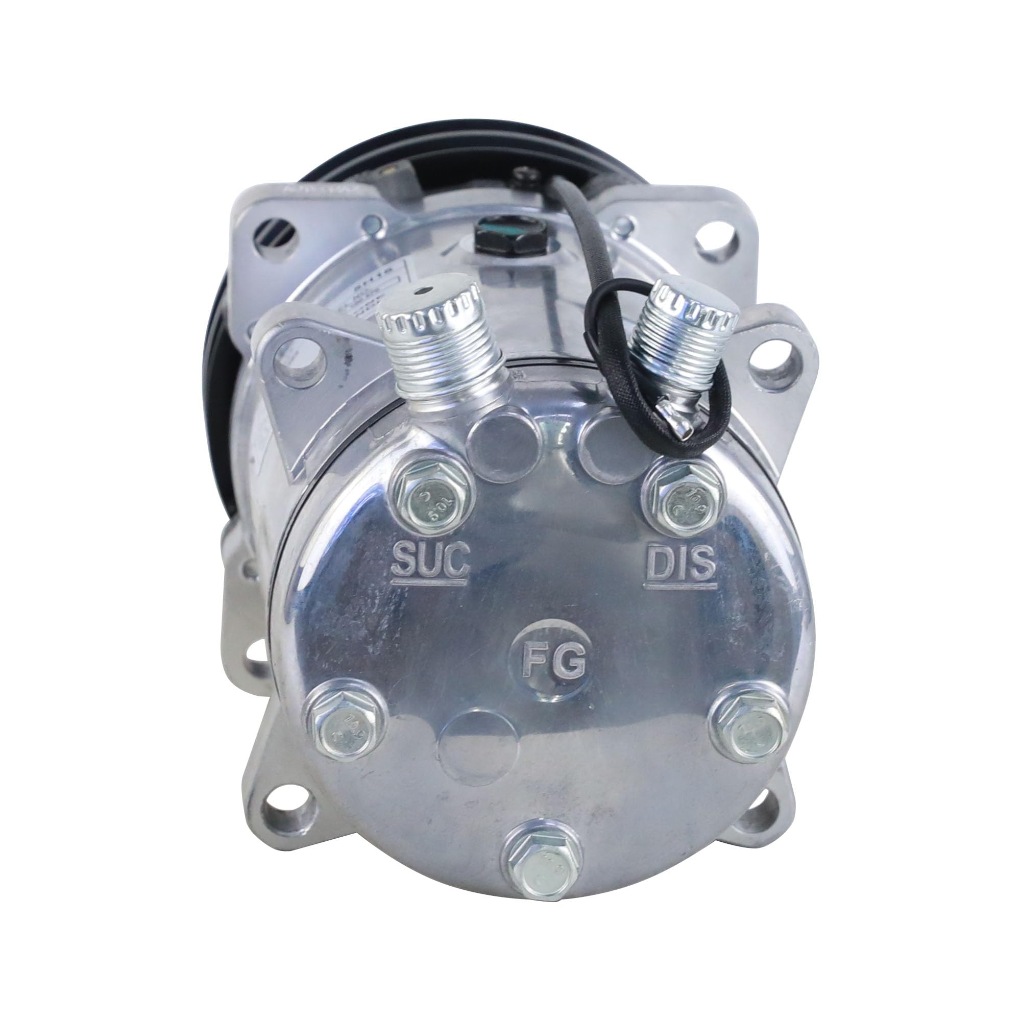 Universal A/C Compressor with Black 2PK Clutch SD510 5H16 R134A - Compatible with Multiple Vehicle Models - Perfect for Car AC Repair and Maintenance