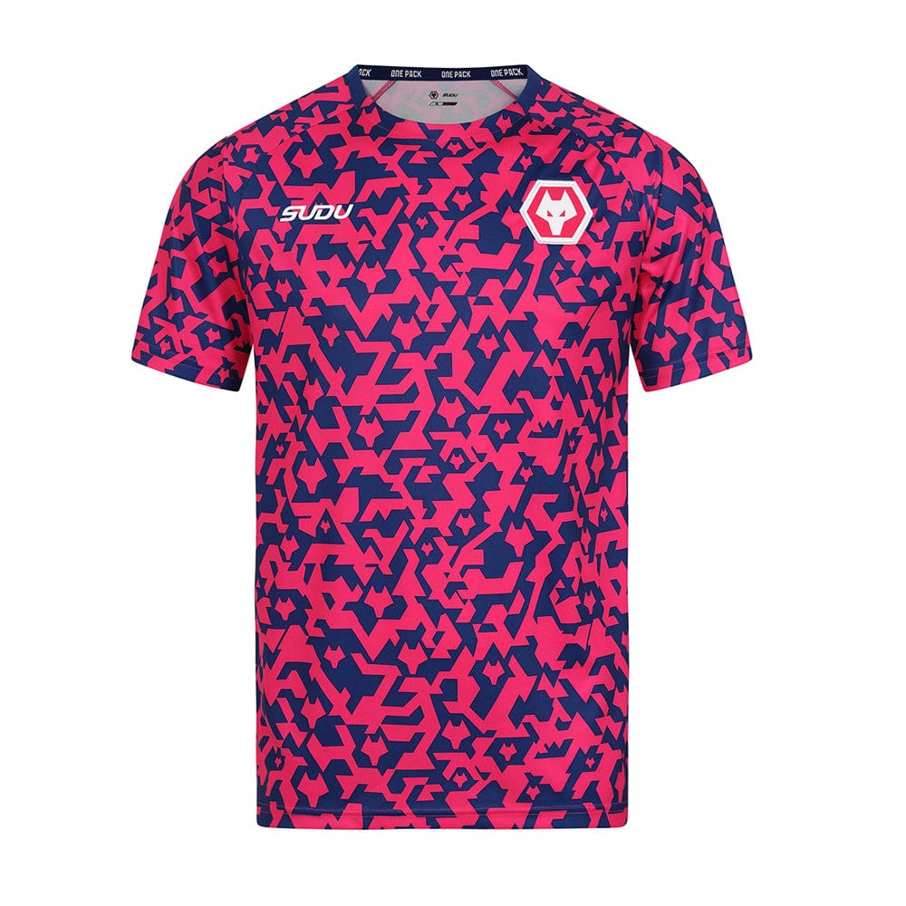 2024-2025 Pre Match T-Shirt for Men & Women - Soft Cotton Breathable Tee - Blue & Pink Color Options - Perfect for Soccer, Football, and Sports Fans