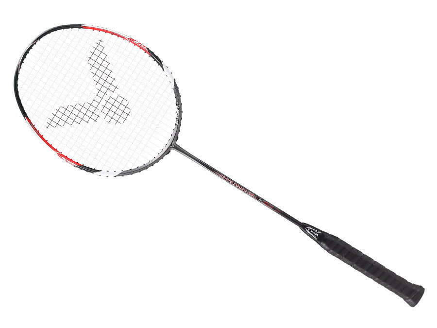 Victor Brave Sword 12 Unstrung Badminton Racket - Professional Grade Carbon Fiber Shaft with Copper Finish | Perfect for Tournament Play & Training Sessions
