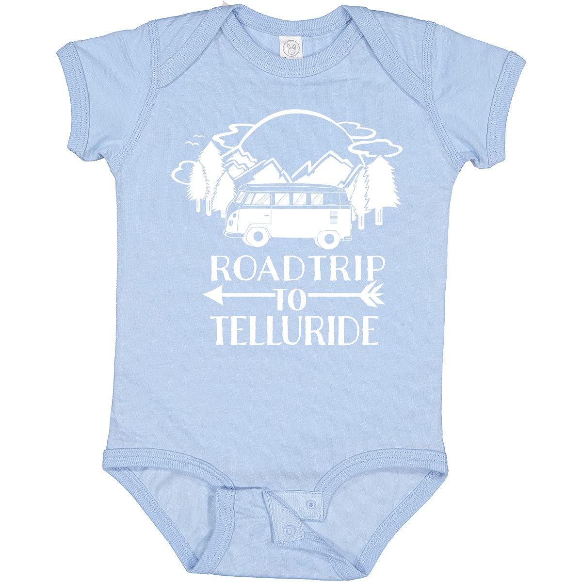 Inktastic Road Trip to Telluride Baby Bodysuit - Cute Travel-Themed Outfit for Infants & Toddlers - Perfect for Vacations, Family Trips & Photo Shoots