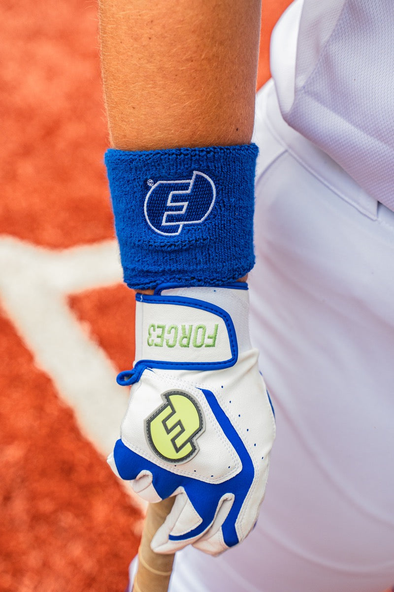 FORCE3 Pro Signature Batting Gloves - Baseball & Softball Training Gloves for Hitting Practice, Bat Grip & Fielding - Premium Leather Palm for Comfort & Durability (Perfect for Games, Training & Outdoor Sports)