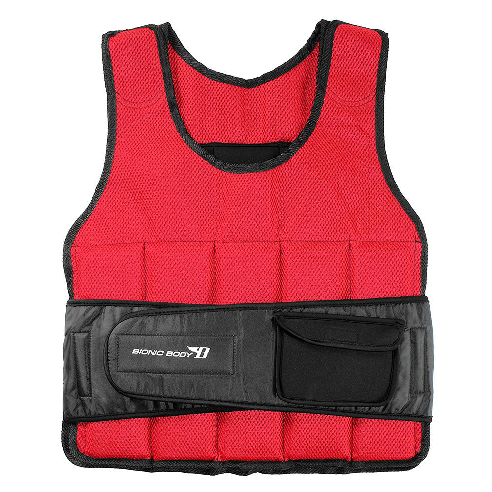 BBWV 9515 Bionic Body 15lb Weighted Vest for Strength Training, Running & Fitness - Ideal for Home Workouts, CrossFit & Outdoor Exercise