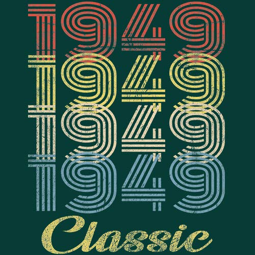Vintage 1949 Retro 76th Birthday T-Shirt for Men - Classic 76 Year Old Birthday Gift Idea - Perfect for Grandpa, Dad & Husband Celebrations