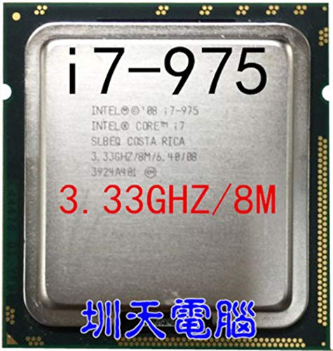 Intel Core i7-975 Processor 3.33GHz 8MB Cache LGA1366 Socket - 100% Tested & Working Desktop CPU for Gaming PC, Workstation, and High-Performance Computing