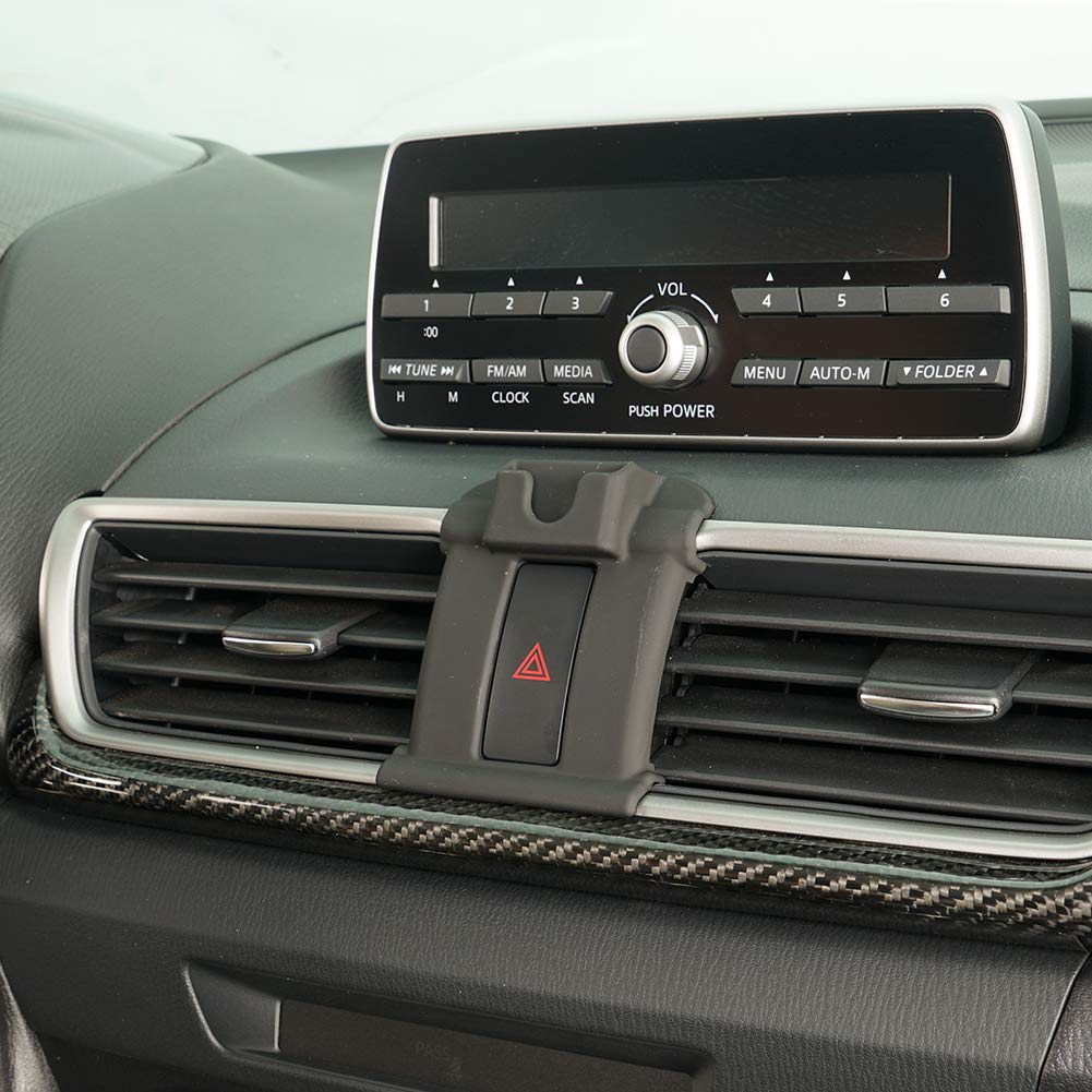BEERTE Universal Adjustable Air Vent & Dashboard Car Phone Holder - Compatible with Mazda 3 2017-2019 & All 4-6.5 Inch Smartphones - Strong Magnetic Mount for Safe Driving & Easy Navigation