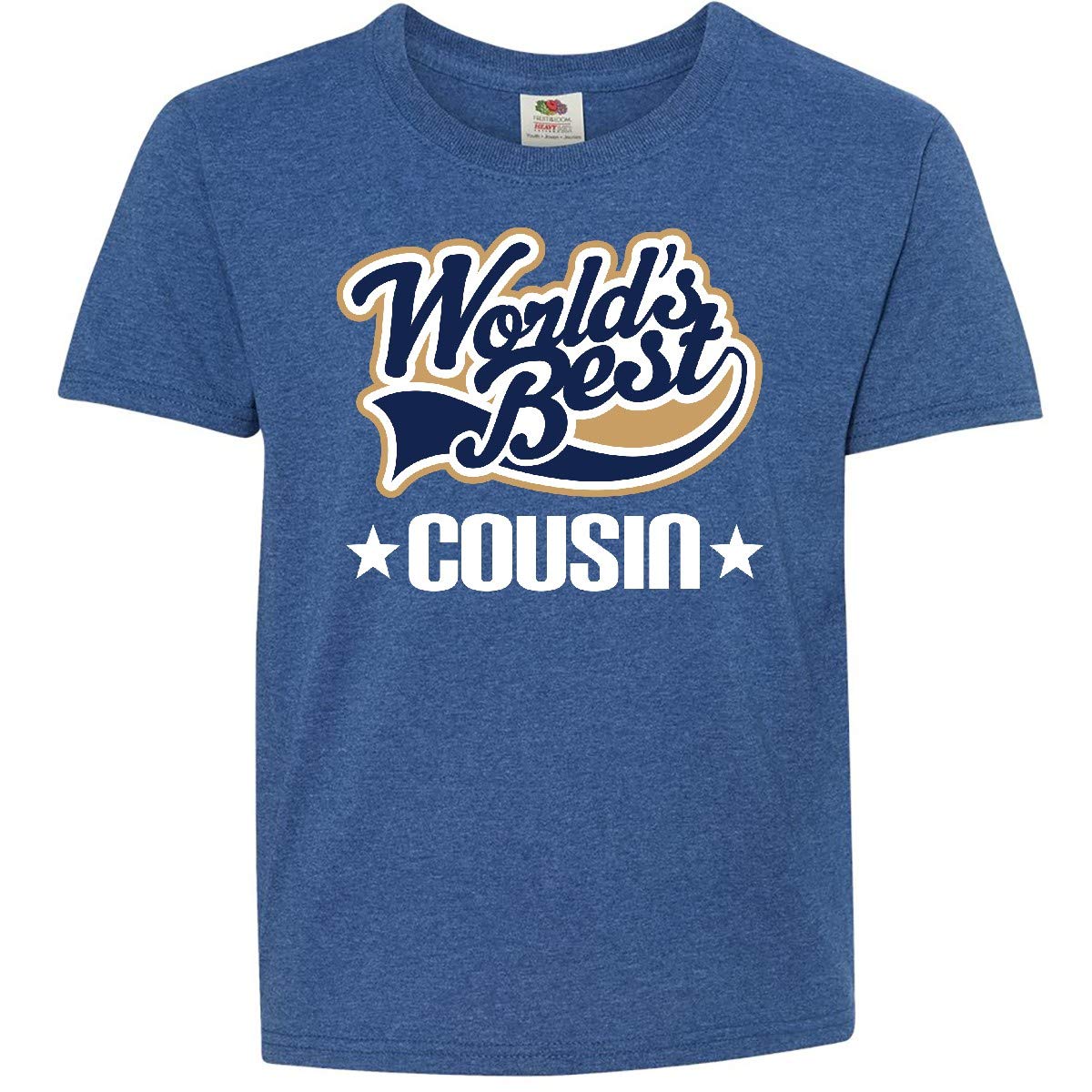 World's Best Cousin Youth T-Shirt - Funny Family Gift for Kids & Teens - Perfect for Birthdays, Family Reunions & Cousin Appreciation