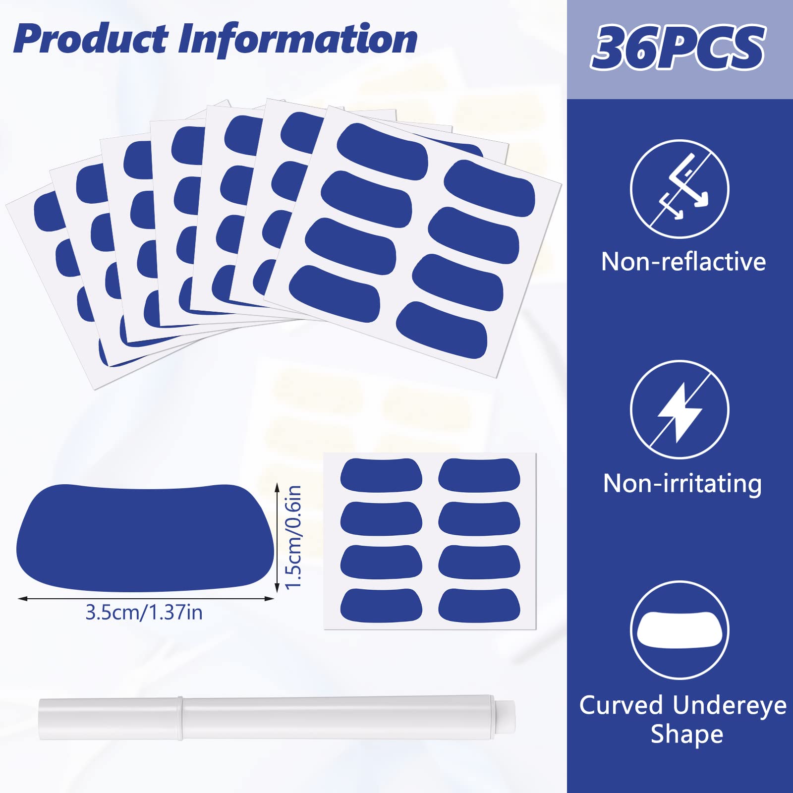 Breathable Sports Eye Black Stickers & Strips with Free White Pencil - Perfect for Baseball, Football, Softball Games & Training | Game Day Essential for Athletes & Fans