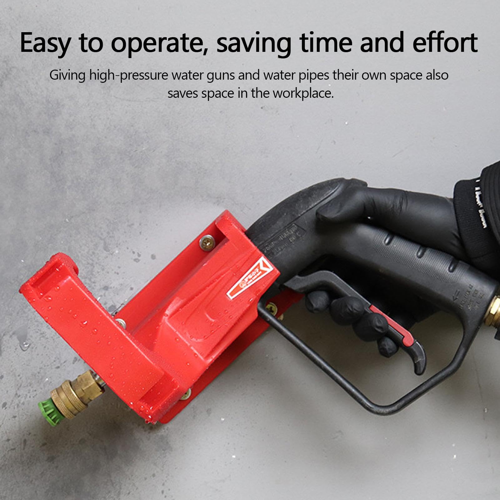 Wall Mount Garden Hose Hanger - Garage & Workshop Organizer for Car Washer Tools
