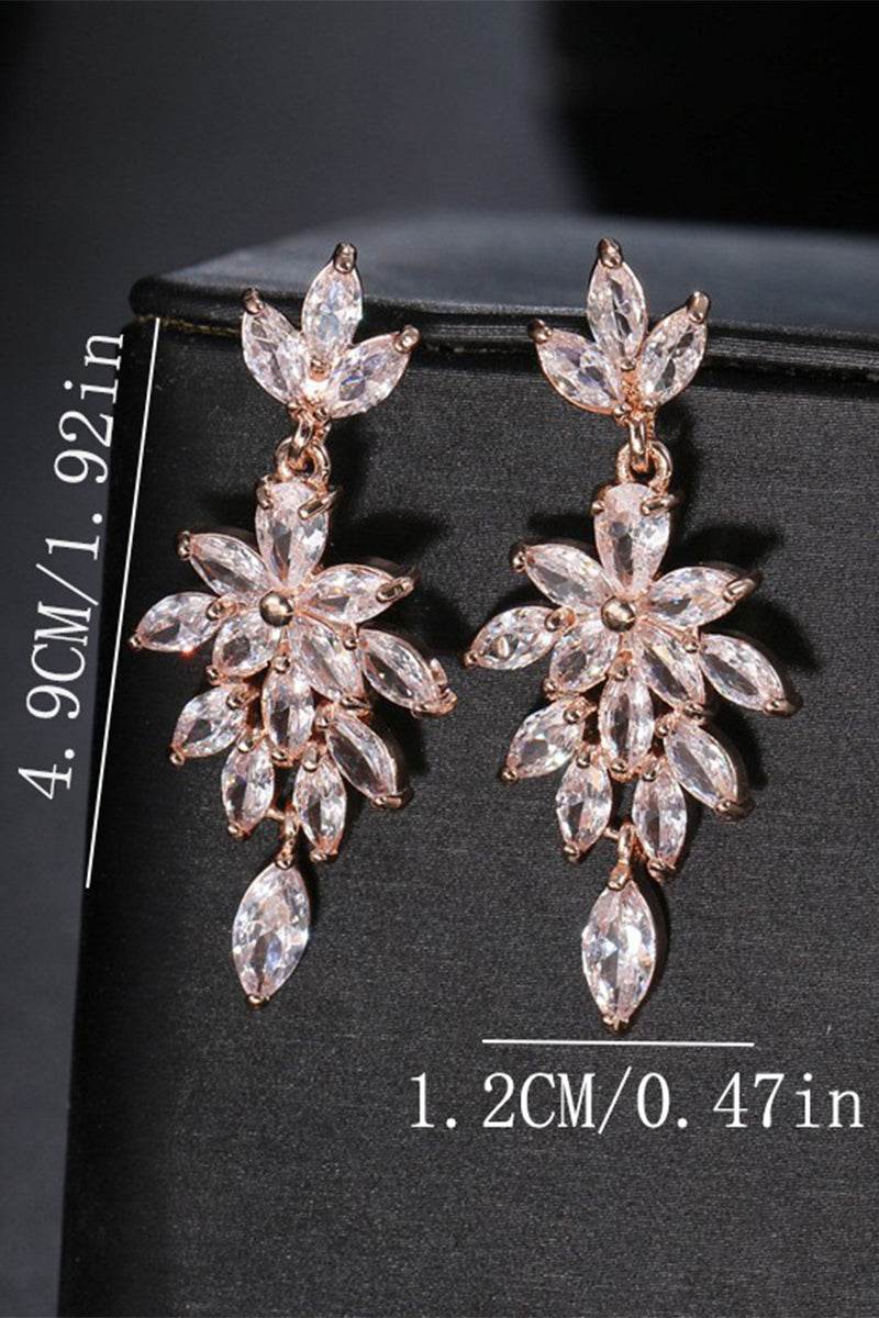 Luxury Rhinestone Drop Earrings for Women - Elegant Dangle Earrings for Parties, Weddings & Special Occasions