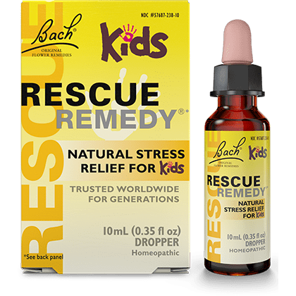 Bach Rescue Remedy Kids Natural Stress Relief Drops - 10ml | Calming & Relaxing for Children | Perfect for School, Travel & Bedtime