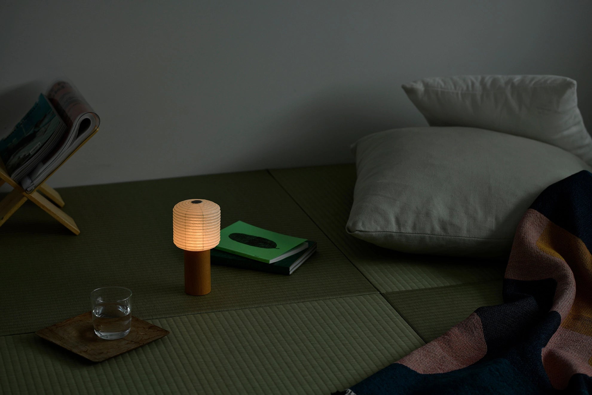 Yame Lantern Square - Traditional Japanese Chochin Paper Lantern for Home Decor, Tea Ceremony & Zen Garden Ambiance