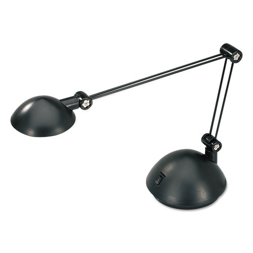 Adjustable Twin Arm LED Desk Lamp with USB Charging Port - 11.875