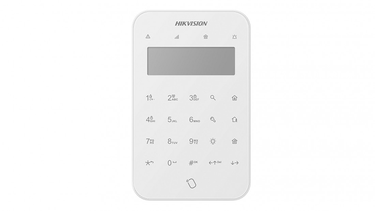 DS PK1 LT WE Wireless LCD Keypad + Tag Reader for Access Control and Security Systems | Ideal for Offices, Homes, and Commercial Buildings