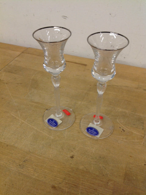 Royal Doulton Candle Holders Set of 7 - Elegant Home Decor for Dining Table, Wedding Centerpieces & Romantic Ambiance