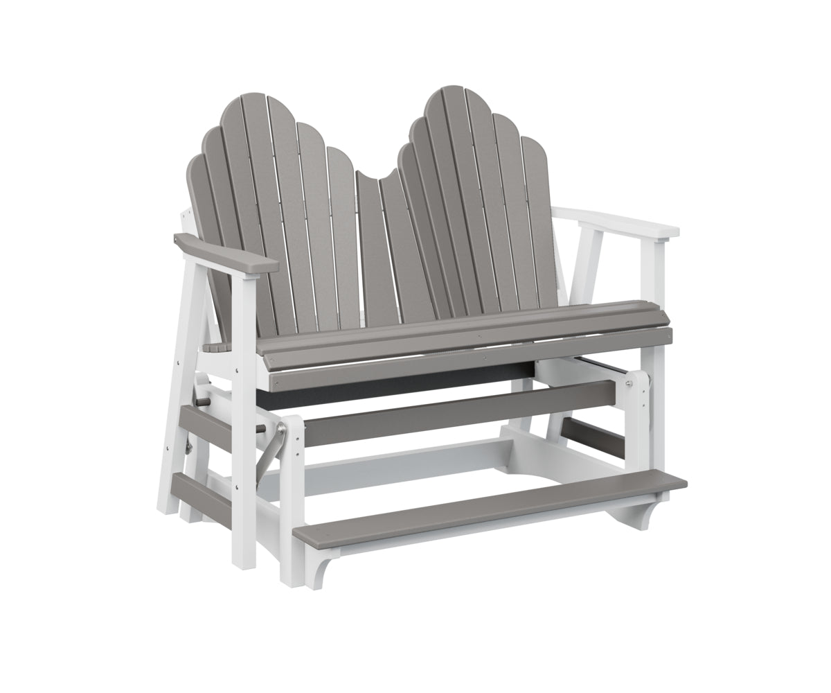 Berlin Gardens Cozi Back Double Counter Glider - Outdoor Patio Swing Bench with Canopy for Porch, Garden, and Backyard Relaxation
