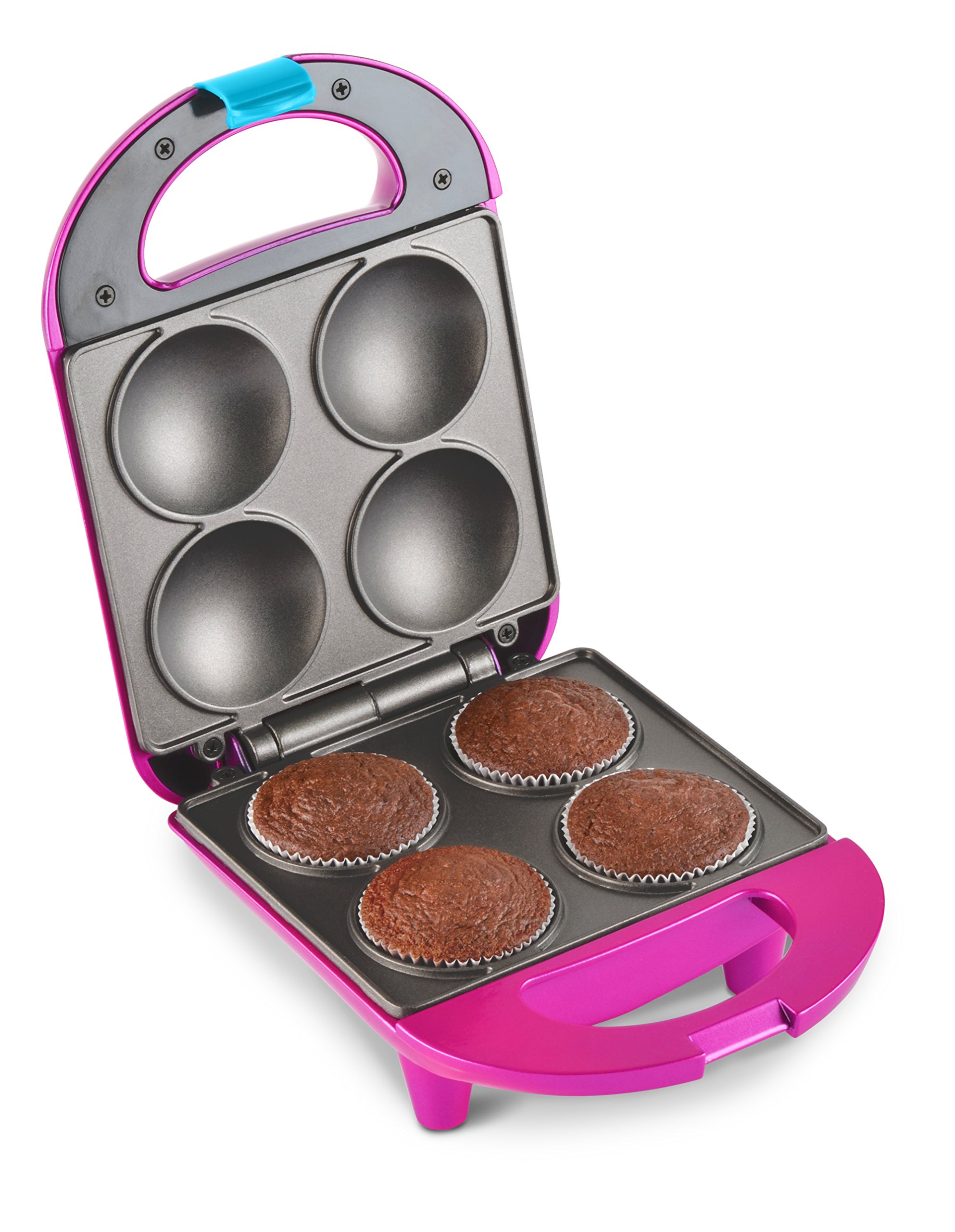 Disney Minnie Mouse Mini Cupcake Maker Kit with 100 Liners - Includes Candy Bow Mold & Recipe Book - Bakes 4 Mini Cupcakes - Perfect for Kids Birthday Parties & Family Baking Fun