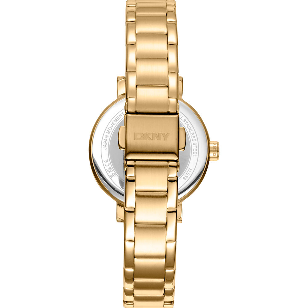 DKNY Soho Glitz DK1L038M0055 Women's Watch - Elegant Stainless Steel Bracelet, Crystal Accents for Business & Evening Wear