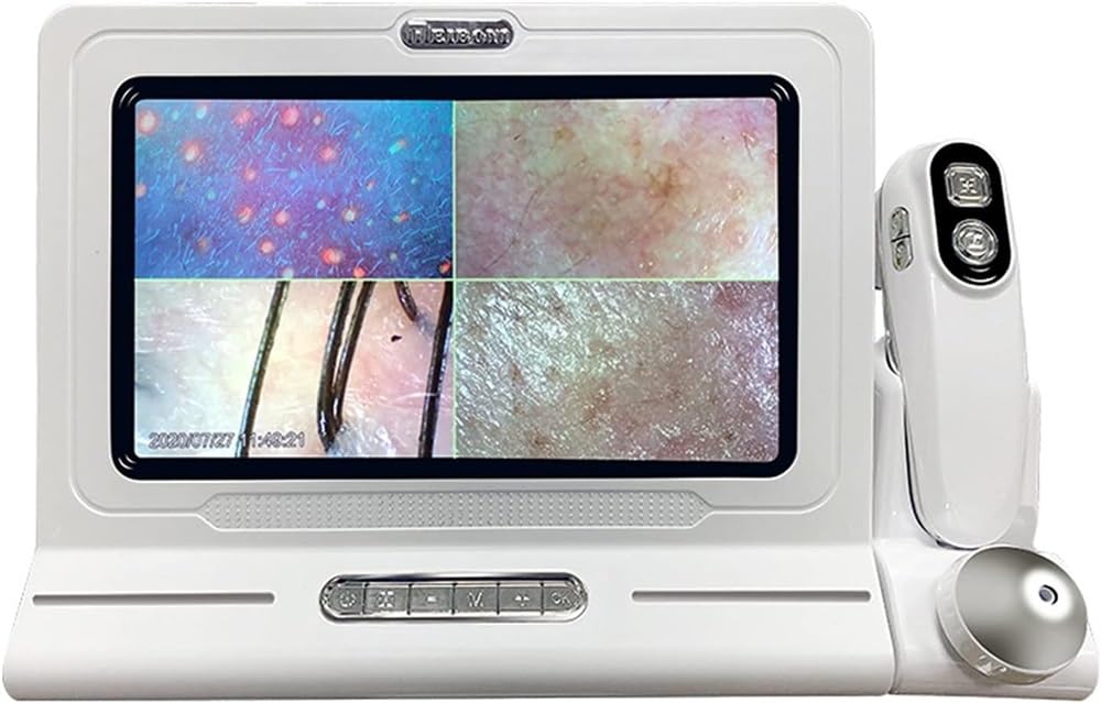 5-200X HD Digital Skin & Hair Detector Analyzer with LCD Screen - Professional Hair Follicle Tester & Scalp Analyzer for Skin Analysis | Perfect for Dermatologists, Salons & Home Hair Care