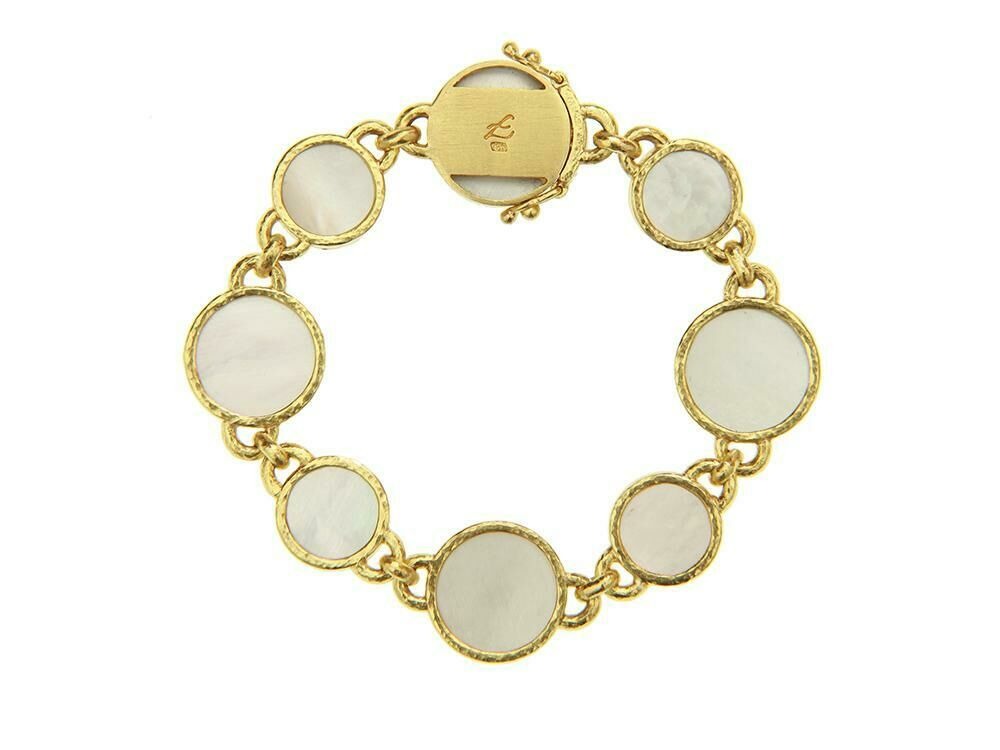 Elizabeth Locke Pastel Venetian Glass Intaglio Link Bracelet - Elegant Beaded Jewelry for Women | Perfect for Weddings, Parties & Special Occasions
